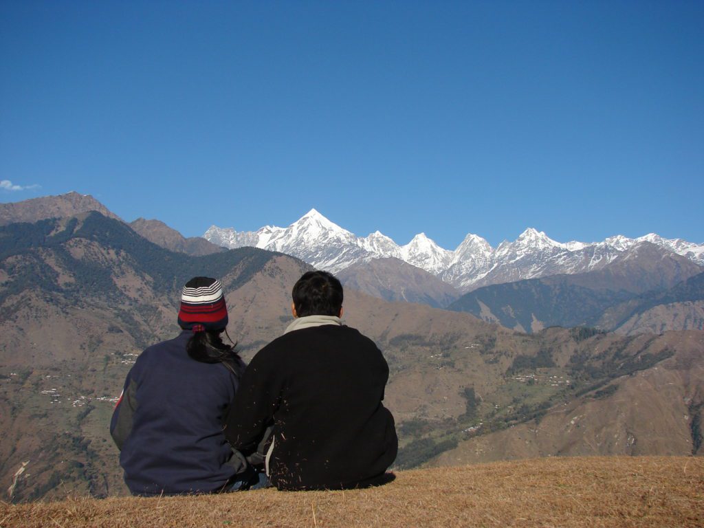 The Panchachuli vista at Munsiyari