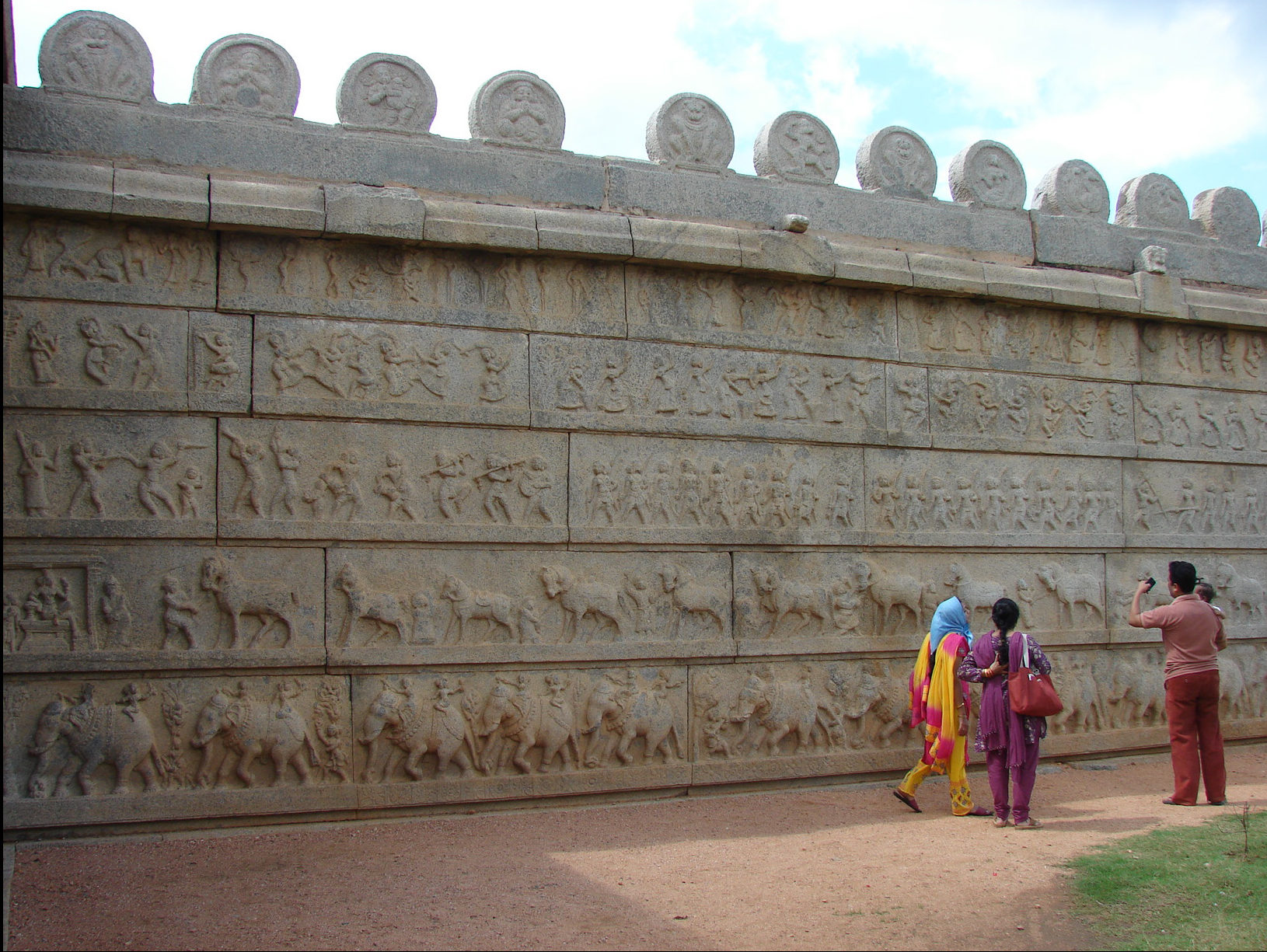 Stories on a wall, Hazararama Temple, Hampi