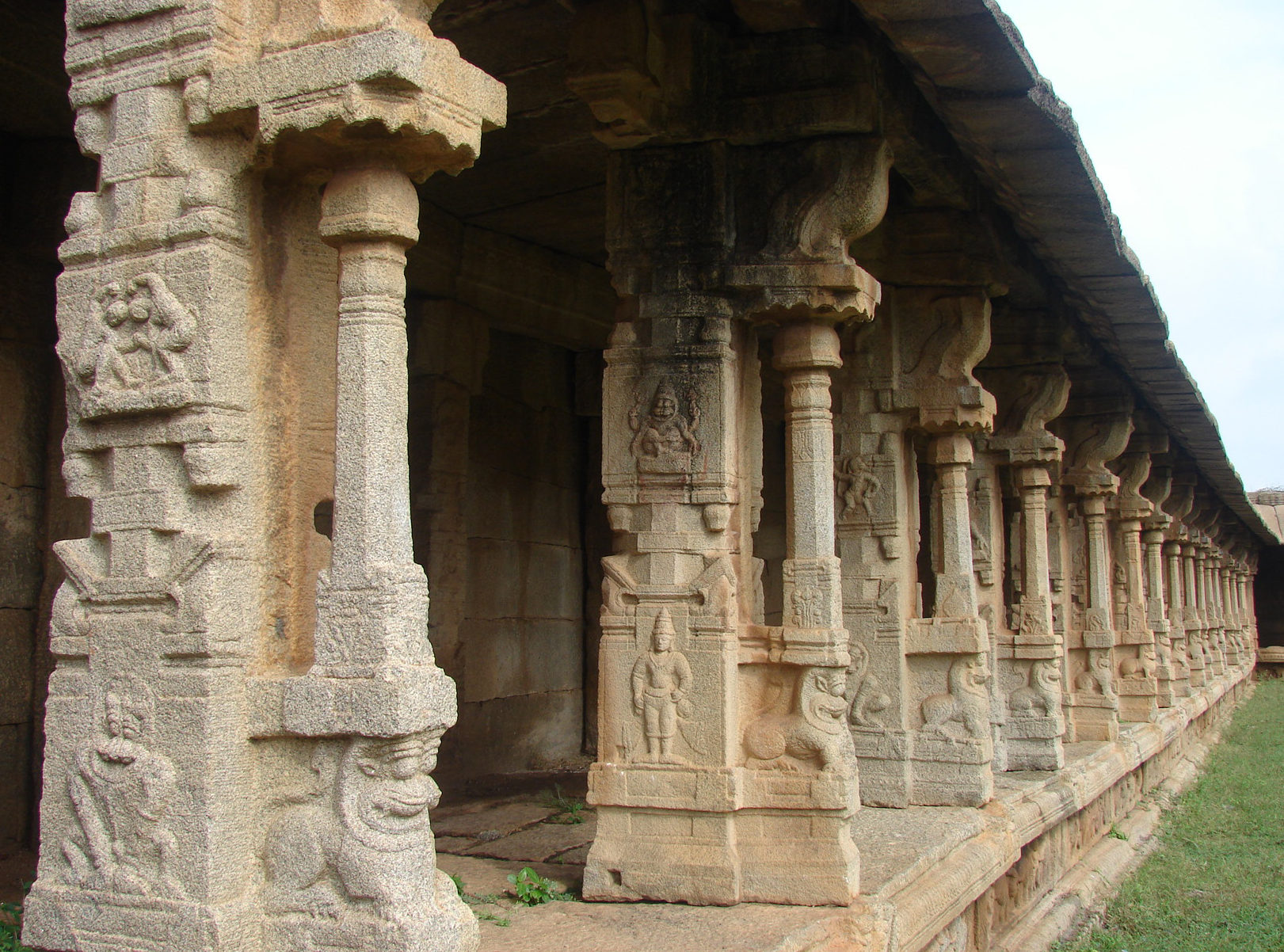 Inside the Achutaraya temple complex