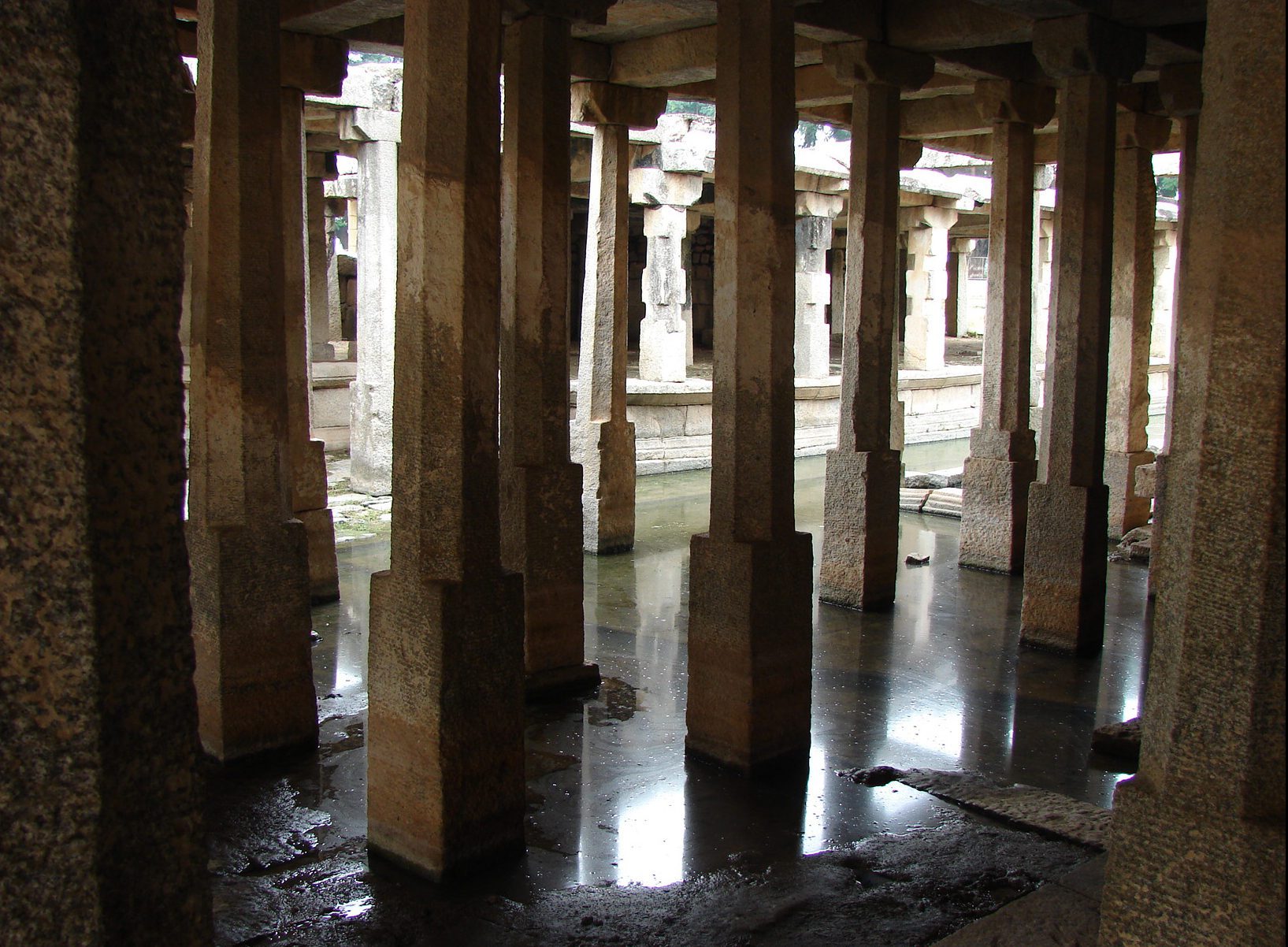 Inside the underground Siva temple