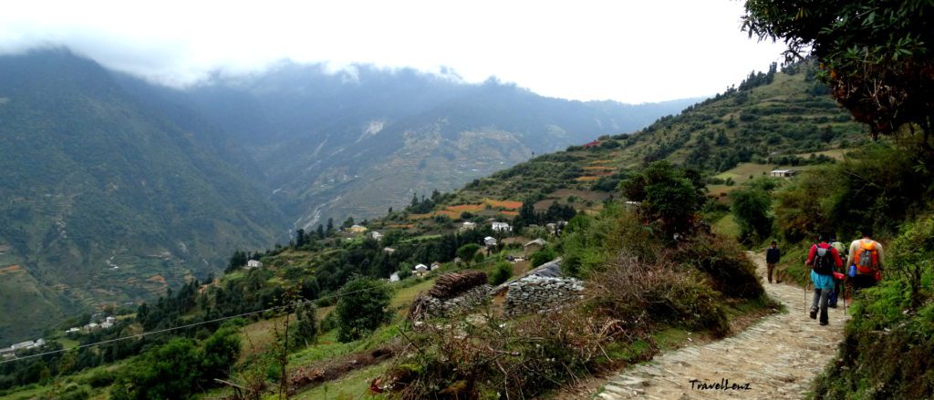 A village on the side of a mountain