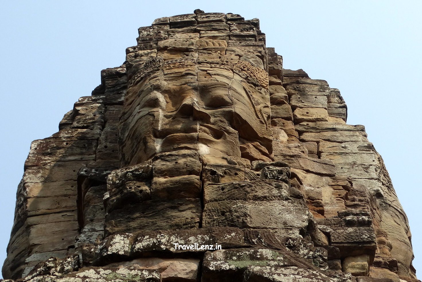 One of the towering faces