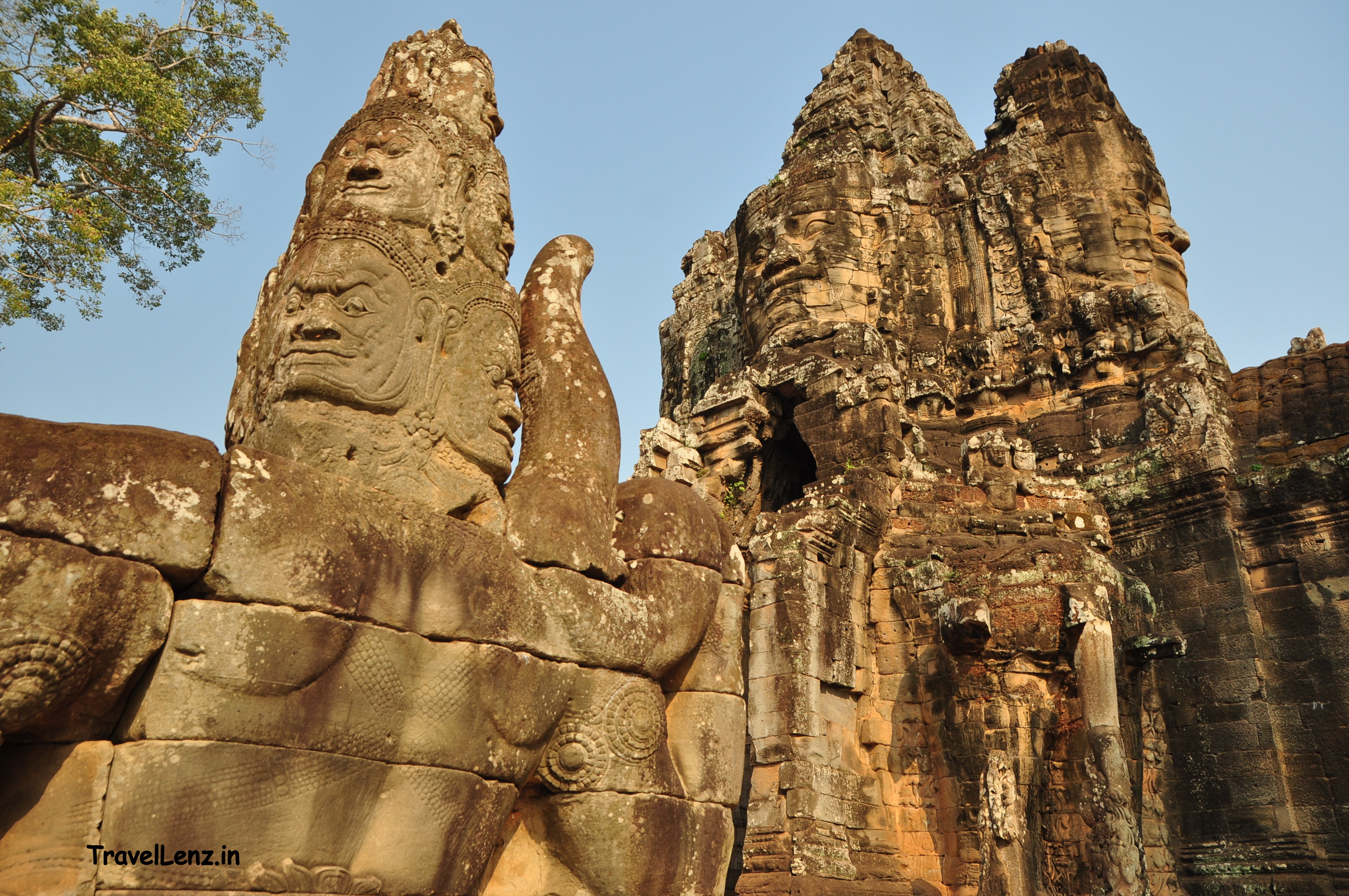 South gate tower of Angkor Thom