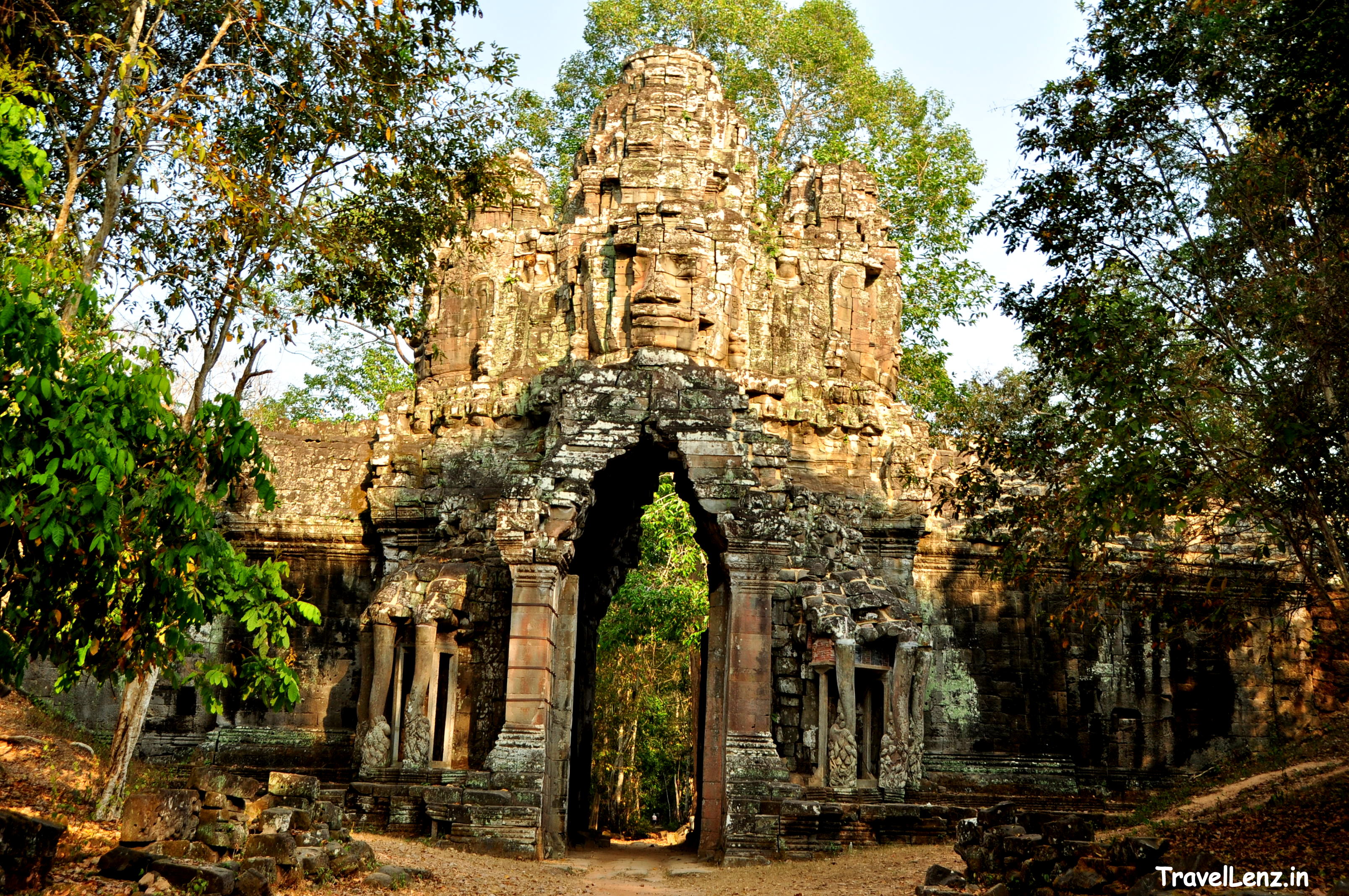 A face tower at Angkor