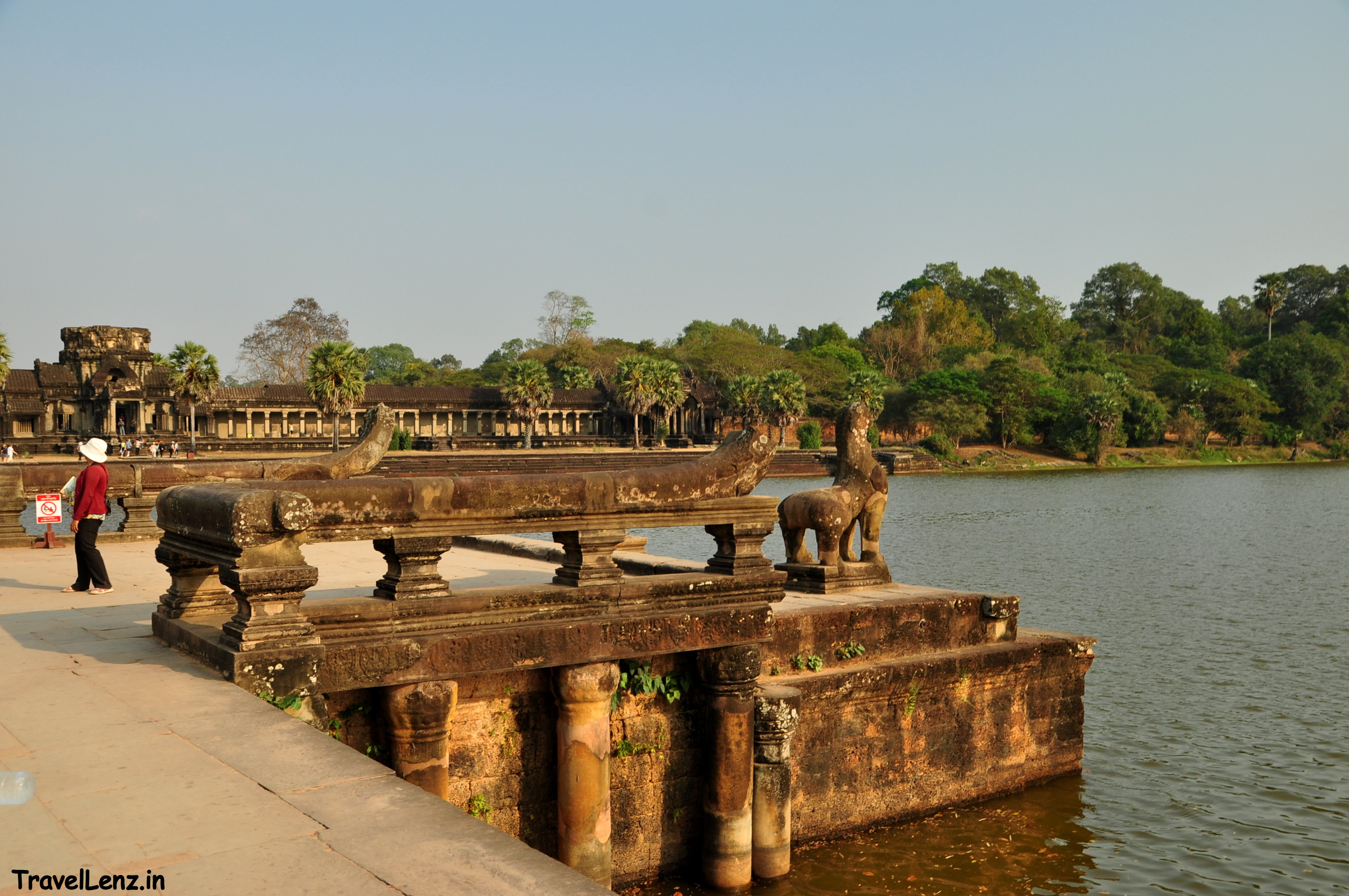 Naga balustrades on the causeway