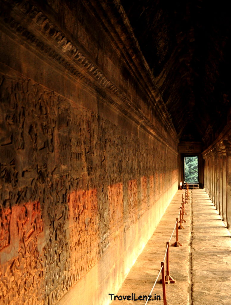 Bas reliefs at Angkor Wat