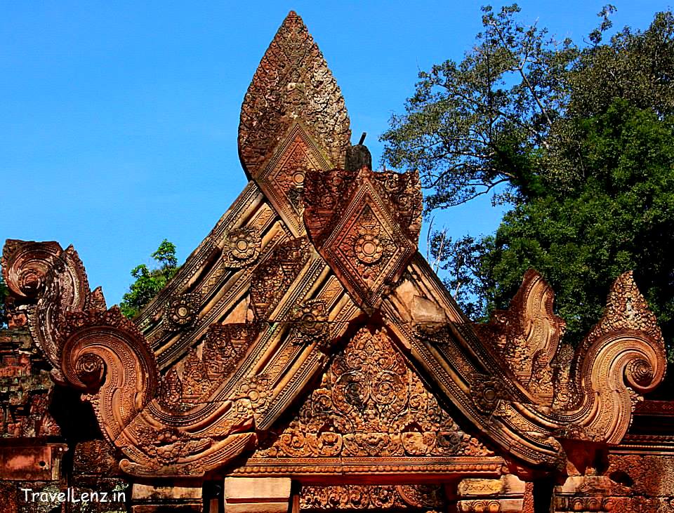 Gopura with double tiered pediments