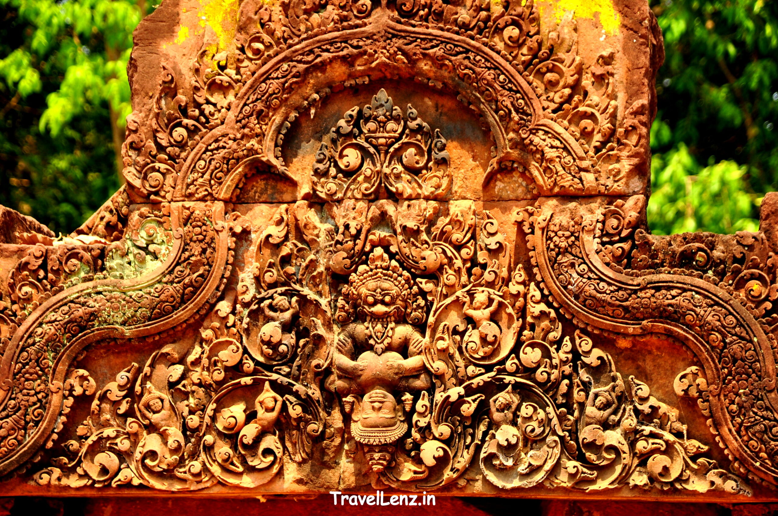 Narasimha ripping the chest of Hiranyakashipu