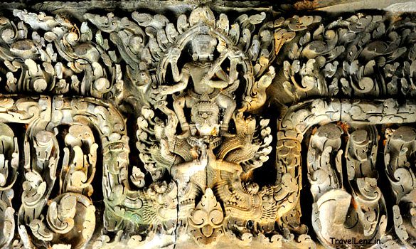Vishnu riding on Garuda