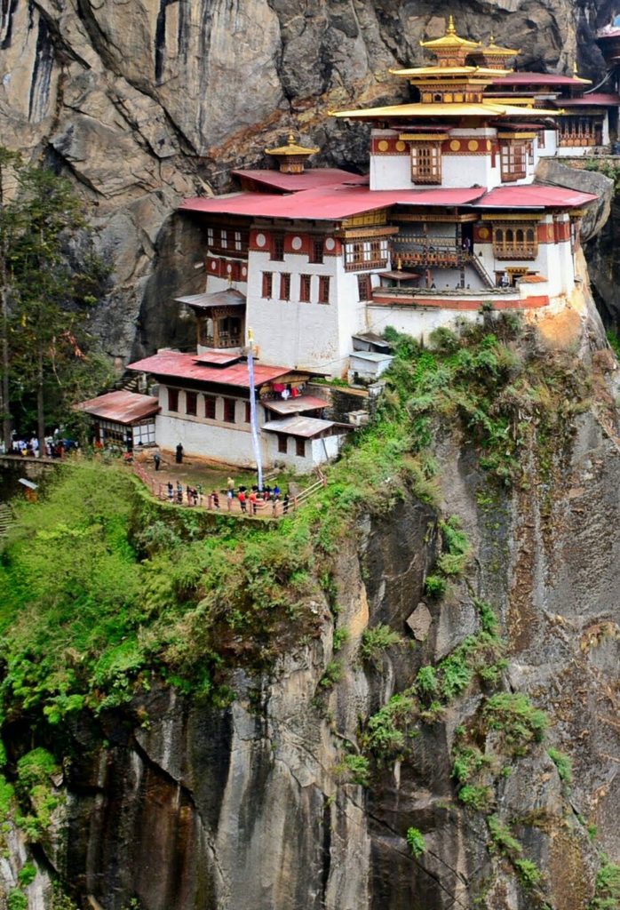 The stunning Tiger's Nest monastery near Paro