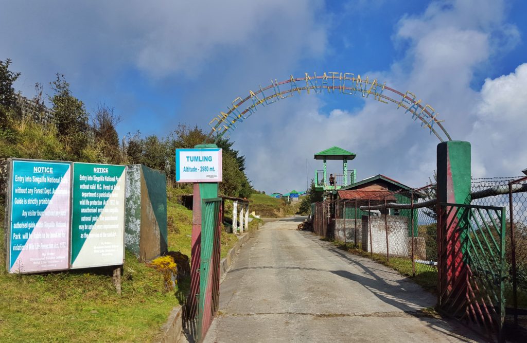 Gate to Singalila park